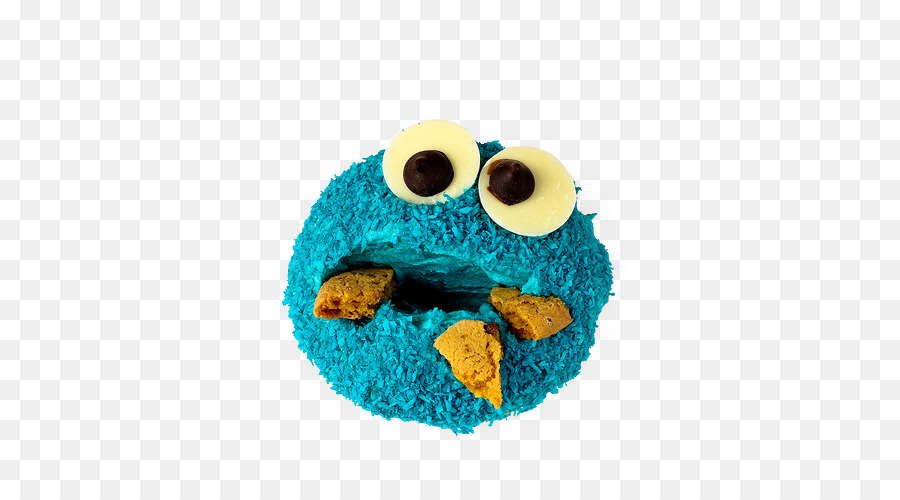 Cookie Monster Elmo Cupcake-Creme, Milch - Große Augen, großer Mund-Kuchen