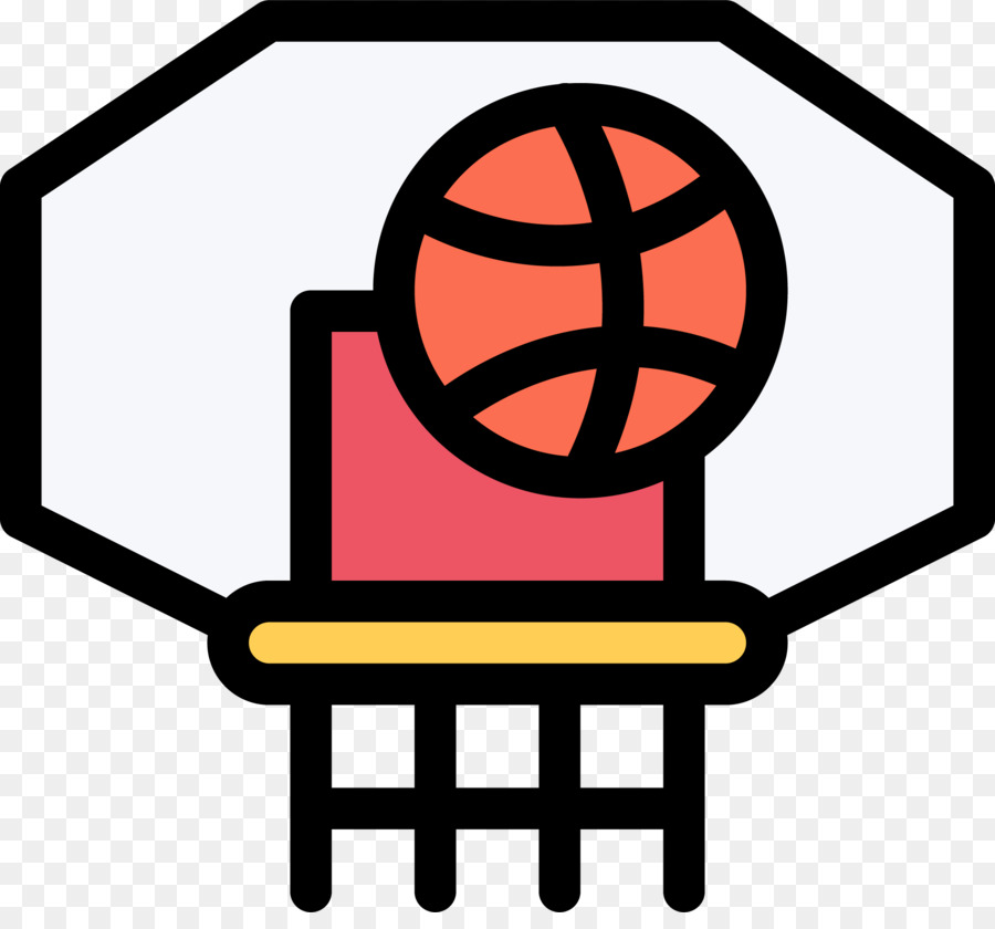 Basketball-Sport-Symbol - Cartoon-basketball-Feld-Symbol