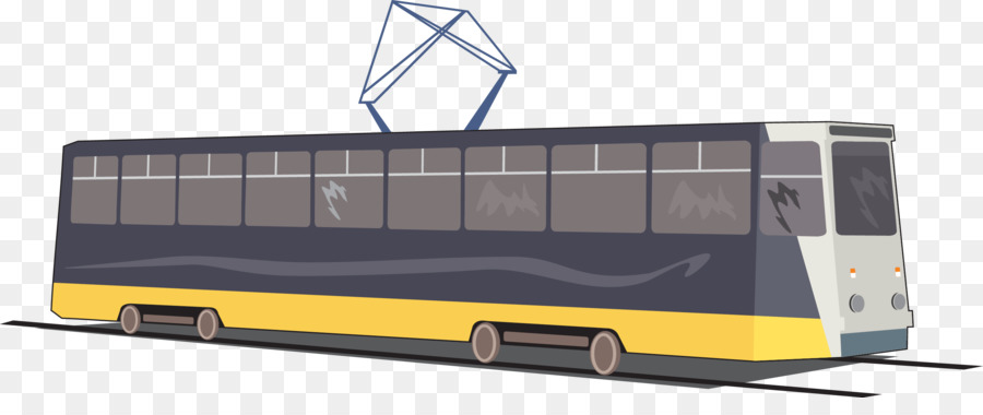Zug Bus-Rapid-transit-Straßenbahn - Langstrecken-bus-Vektor-Abbildung