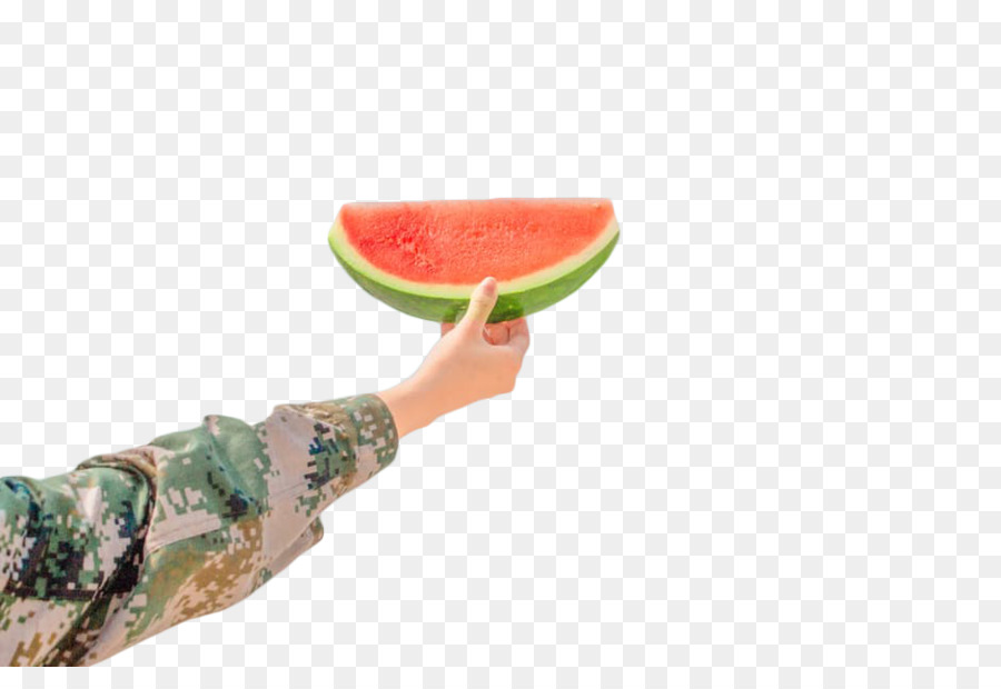 Wassermelone Gesunde Diät-Lebensmittel Essen - Eine Scheibe Wassermelone
