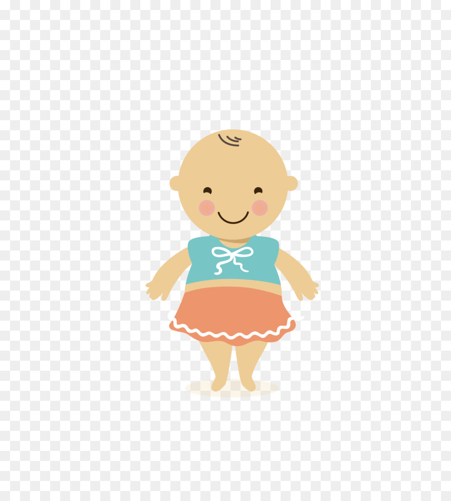 Infantile Sorriso Illustrazione - sorridente bambino