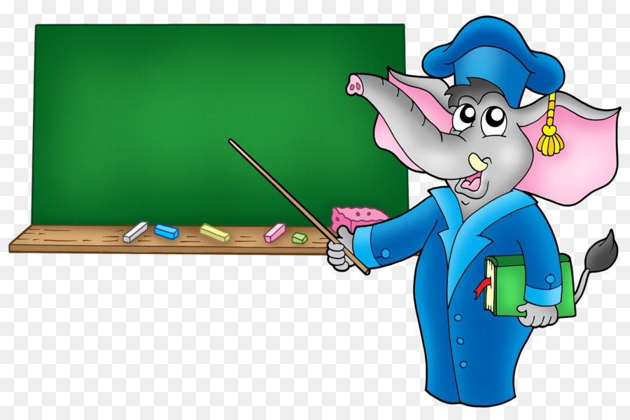 Cartoon Lehrer Lizenzfreie Illustrationen - Elefanten Lehre
