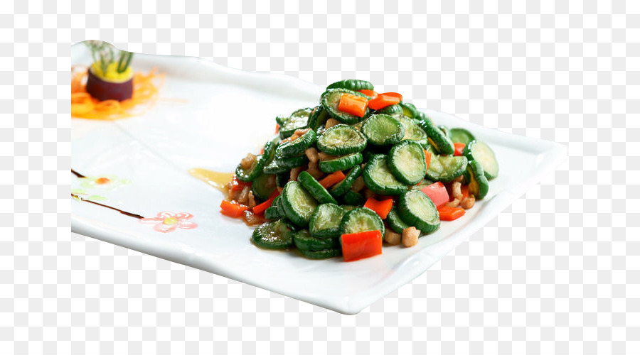 Insalata di spinaci cetrioli cucina Asiatica Vegetale - Cetriolo fresco friggere