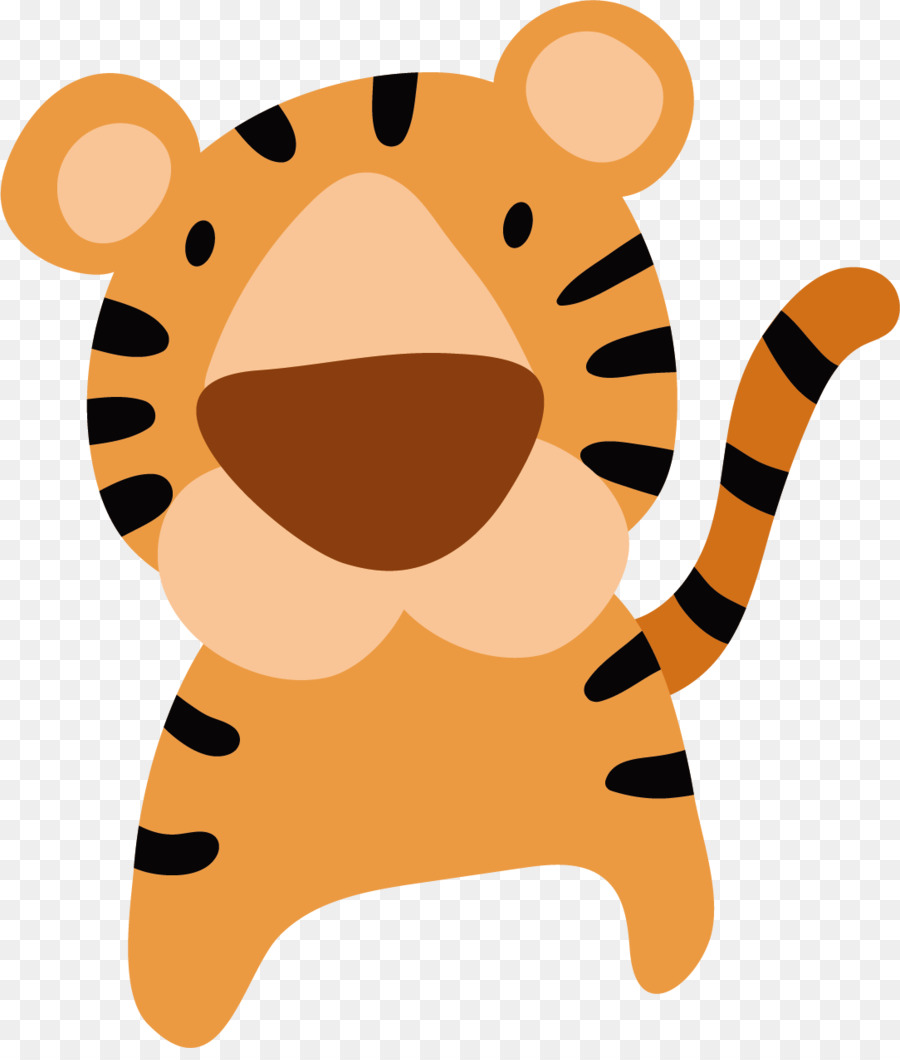 Tiger Cartoon Niedlichkeit - Cartoon tiger