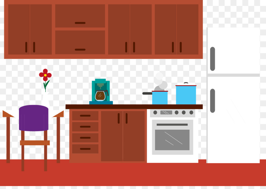 - Geschirr-Küche - Rot die zentrale Küche