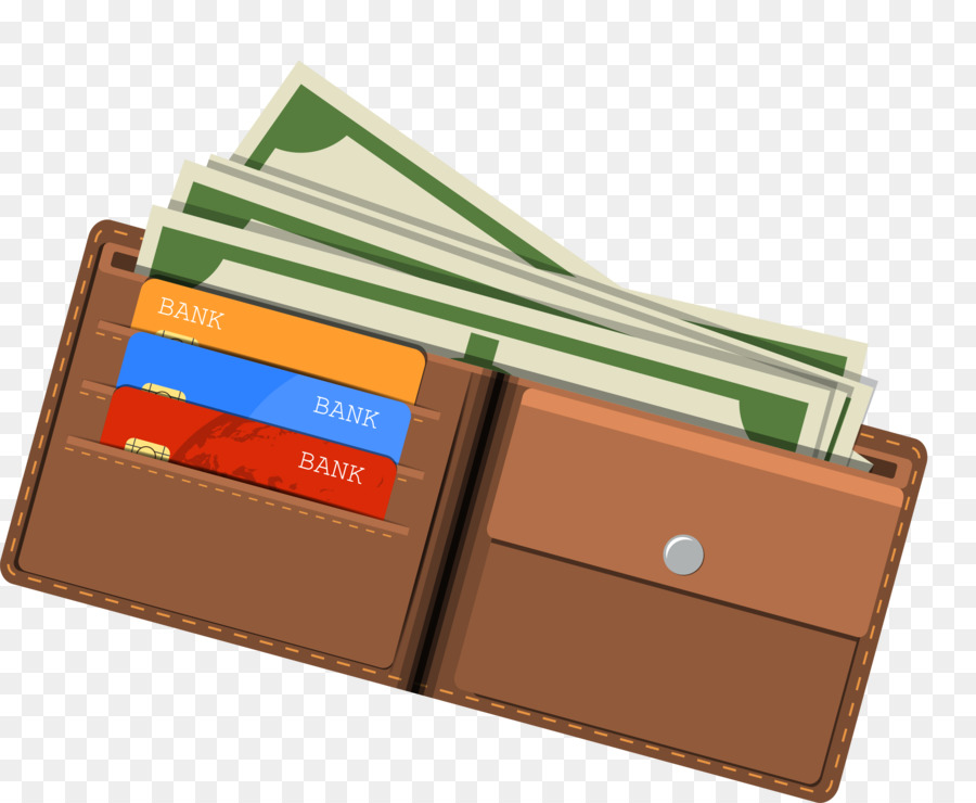 Portafoglio Adobe Illustrator - Brown wallet portafoglio