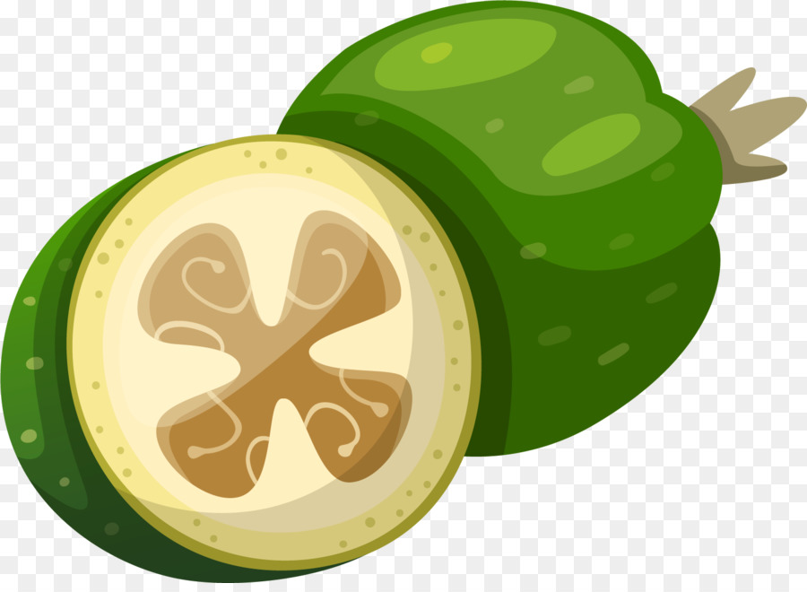 Obst Auglis Essen - Handbemalte grüne Früchte und Melonen