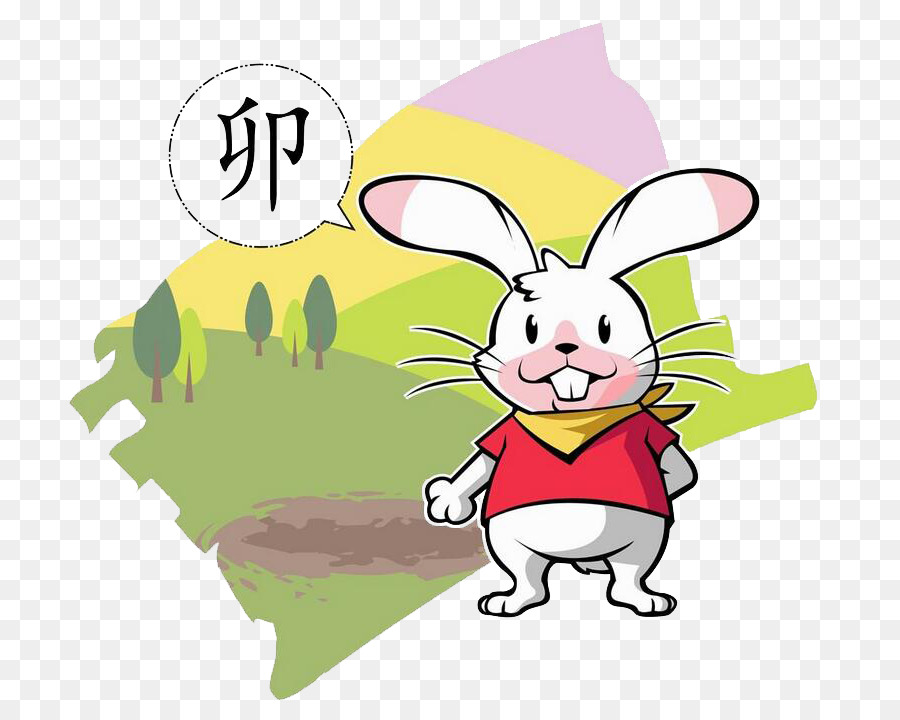 Chinesische Tierkreis-Kaninchen - Cute little rabbit png-Bild
