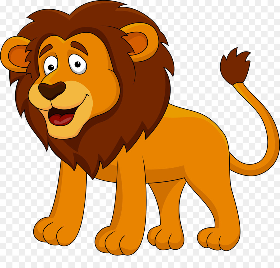 Lion Cartoon-Royalty-free clipart - Lächelnde Löwe