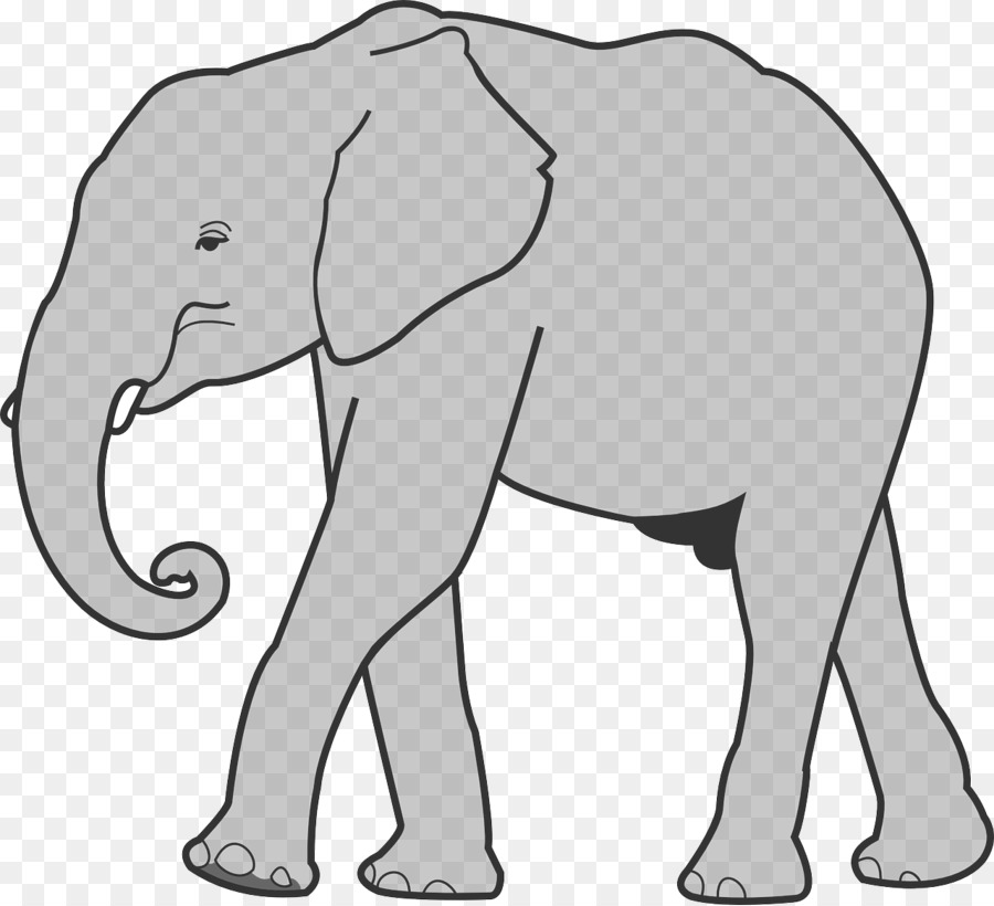 Indischer Elefant afrikanischer Elefant clipart - Starke Elefant