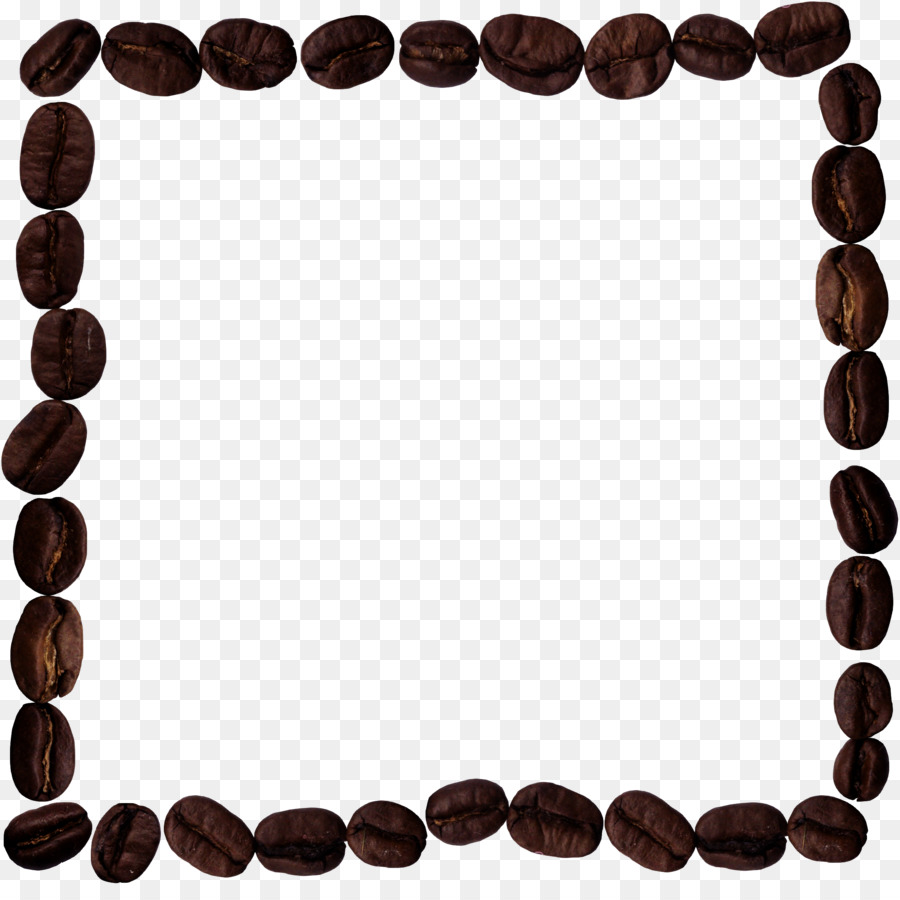 Coffee bean Bilderrahmen Designer - Schwarze rechteckige Kaffee-Bohnen