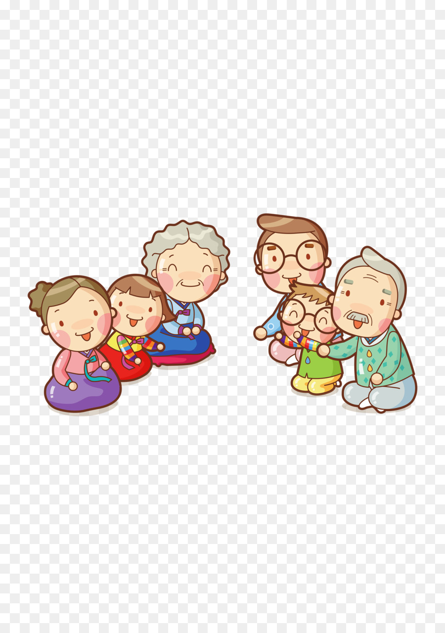 Familie Bedeutsame andere Abbildung - Cartoon-Familie