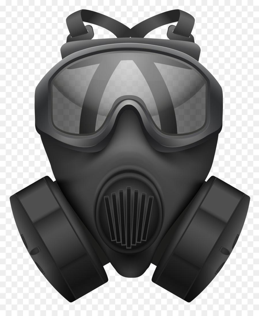 Gas-Maske-clipart - Schwarzes Feuer-Ausrüstung, die gas-Masken