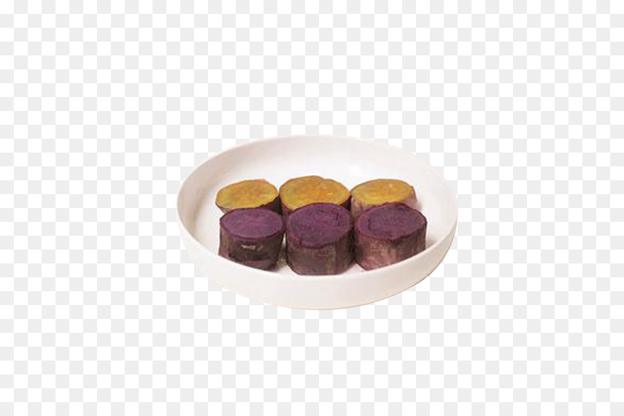 Patata dolce Dioscorea alata Viola Alimentazione - Viola patata dolce e tagliati in sezioni