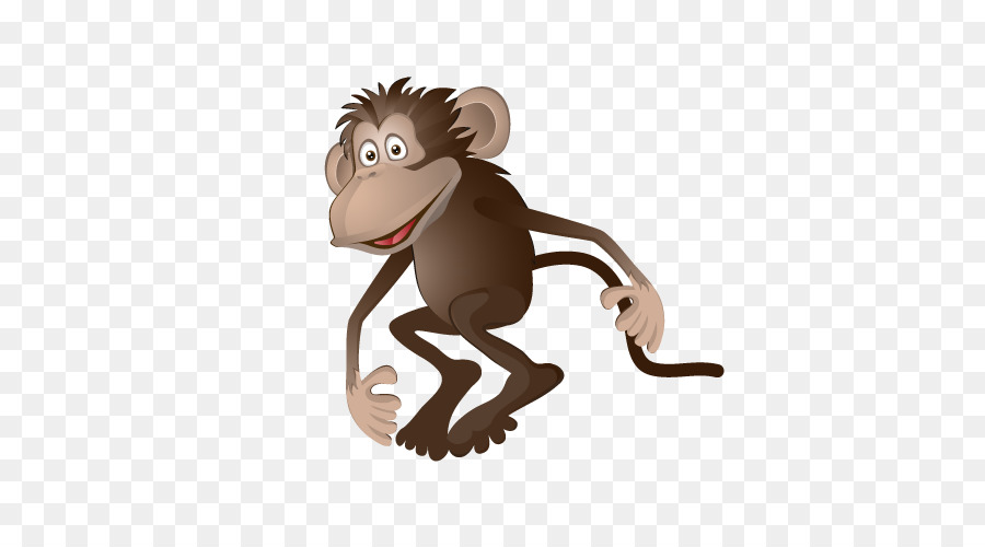 Cartoon Scimmia Clip art - Naughty monkey vettore materiale