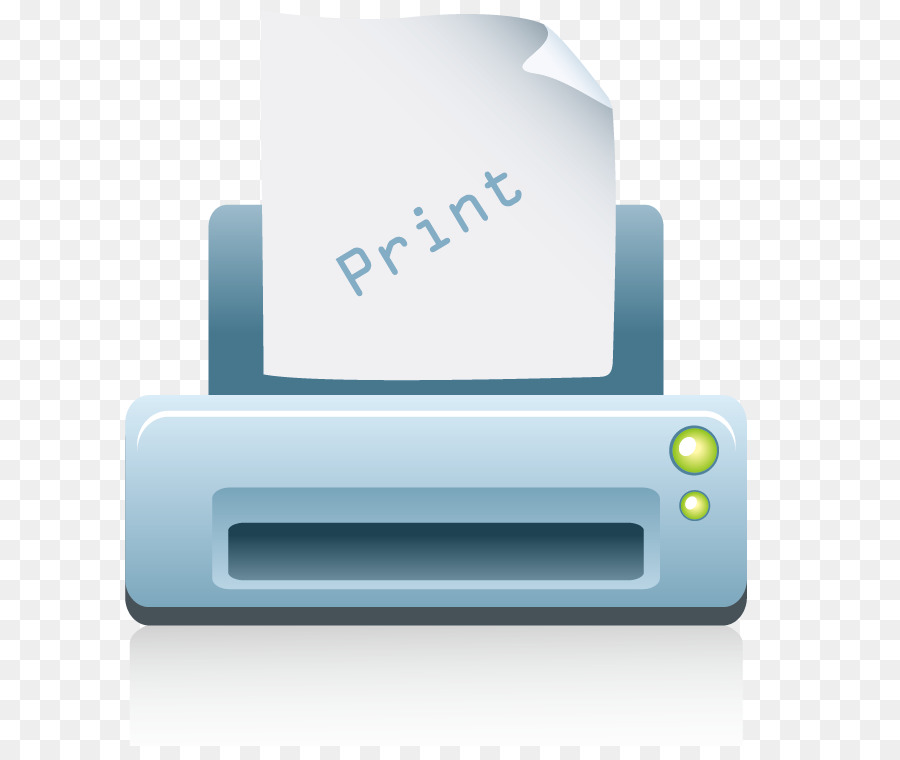 Carta Stampante Icona Blu - Vettore blu stampanti per ufficio
