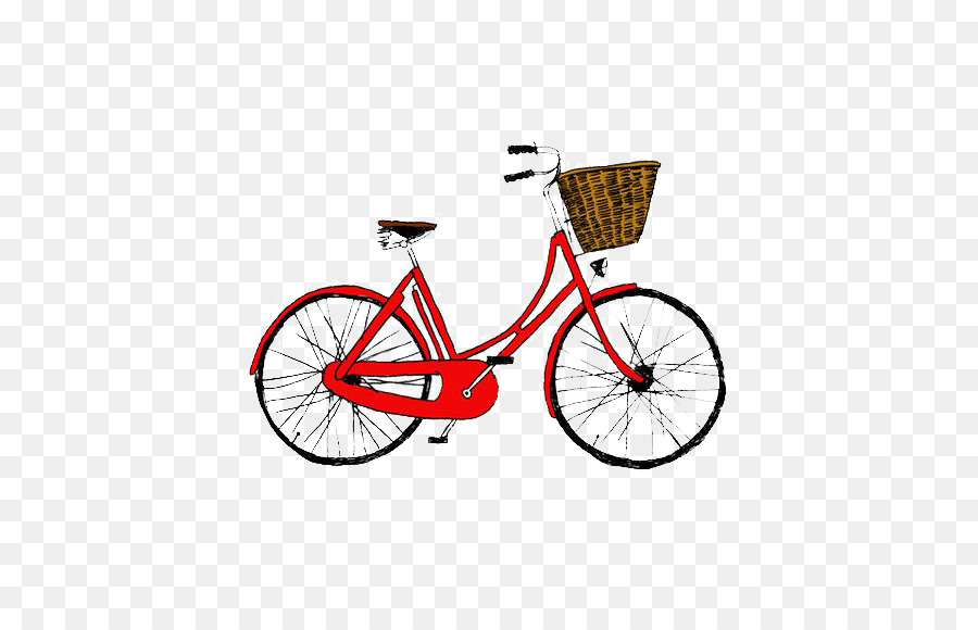 Fahrrad Radfahren Tattly Tattoo Rot - Fahrrad