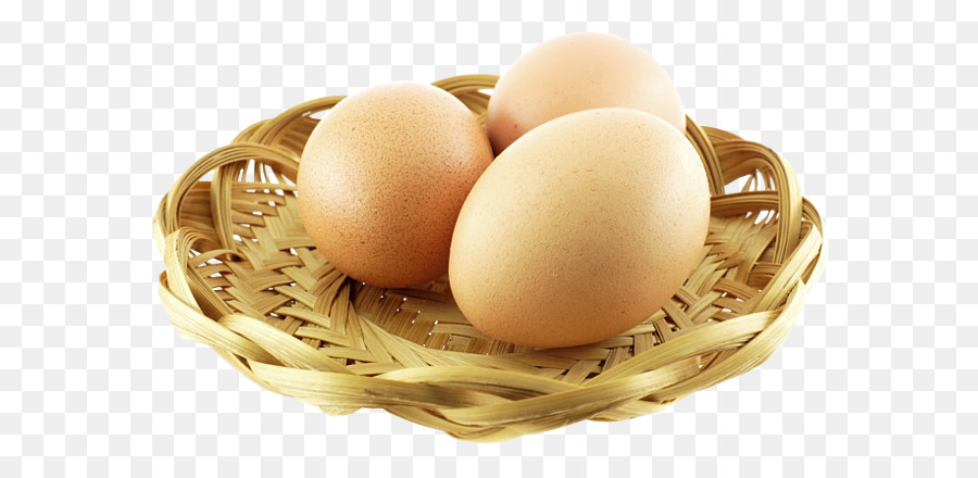 Uovo di gallina bianca balut, oppure il Cibo - Tre uova nel paniere