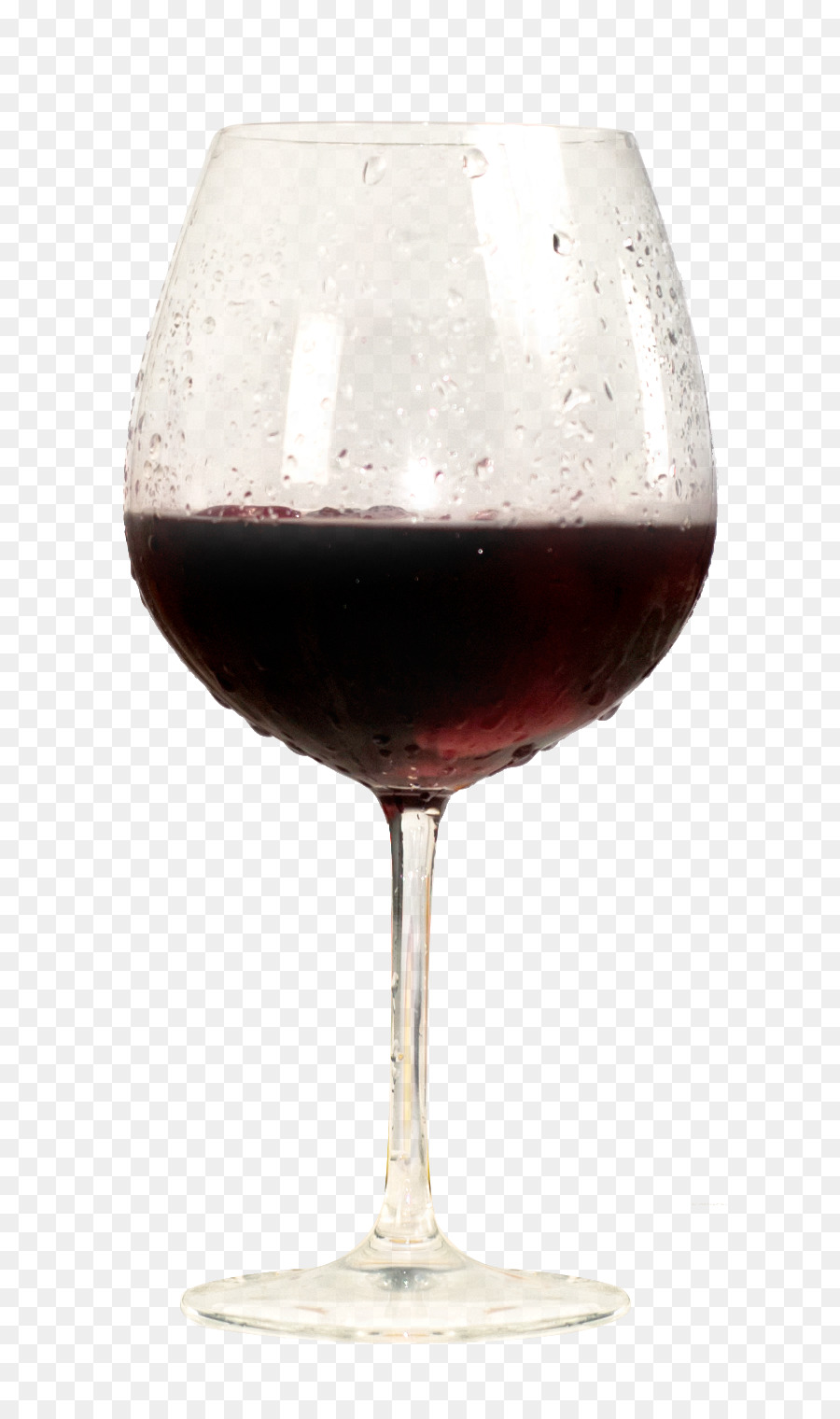 Vino cocktail bicchiere di Vino con un bicchiere di Champagne - vino rosso