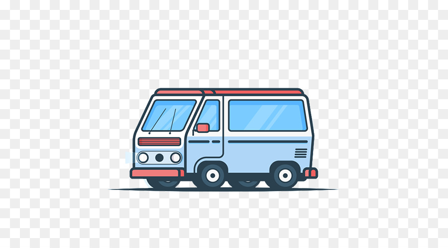 Auto Van KFZ-design-Blau - Retro bemannte bus
