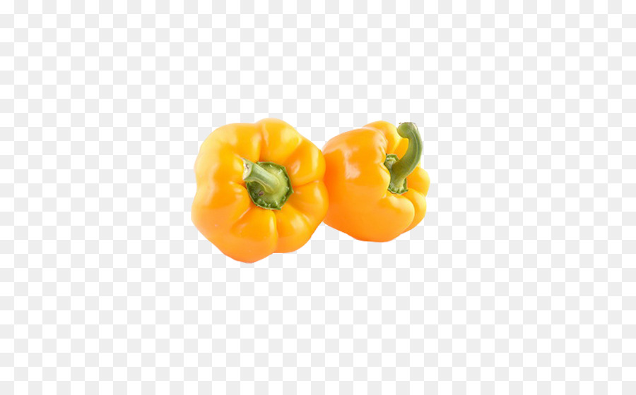 Bell pepper Vegetarian cuisine Yellow pepper, Chili pepper - Pfeffer gelbe Paprika in Art
