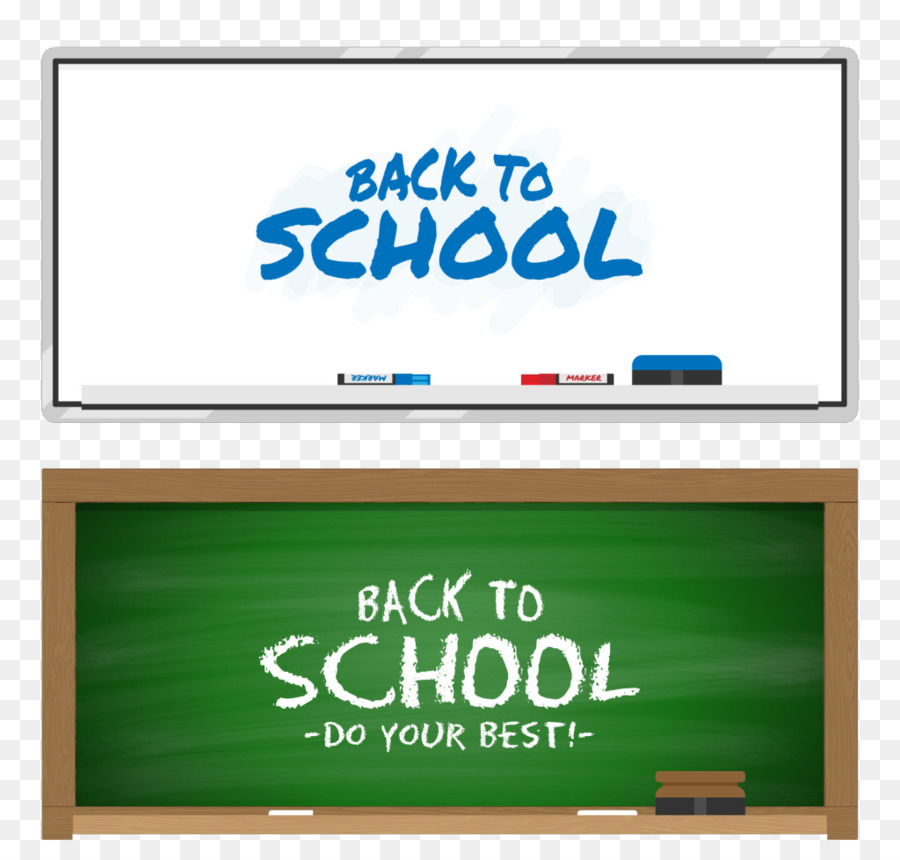 Primo giorno di scuola, Lavagna, Disegno Banner - La scuola torna a scuola