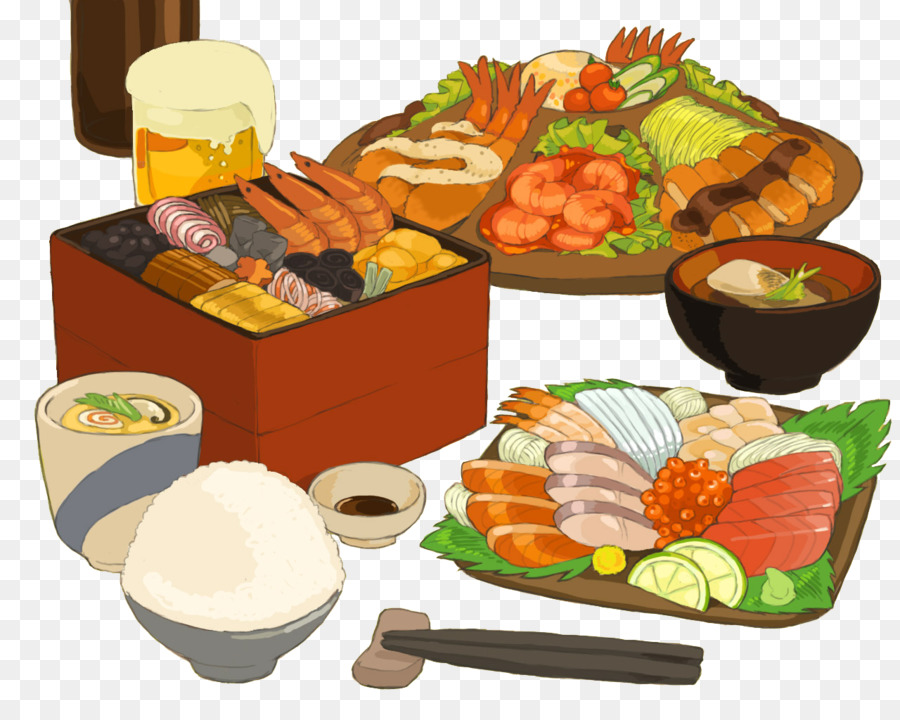 La Cucina giapponese, Sushi, Sashimi Bento e torta di Riso - il cibo giapponese