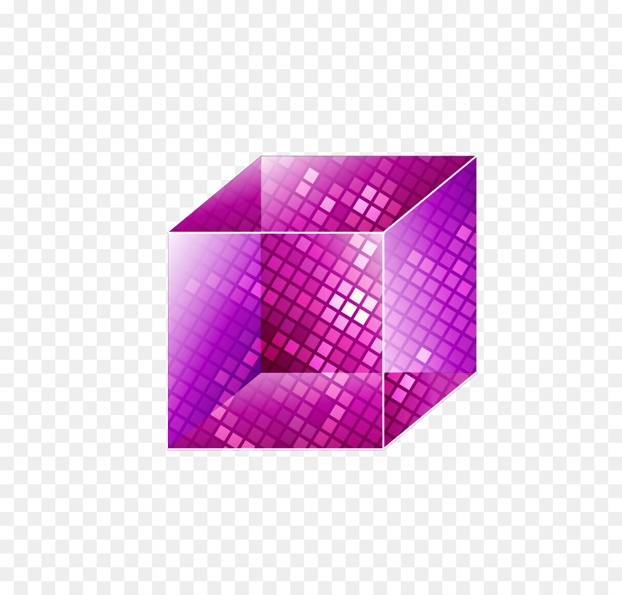 Crystal Cubes Lila Sechseckige PRISMA - Vektor-translucent purple crystal cube cube