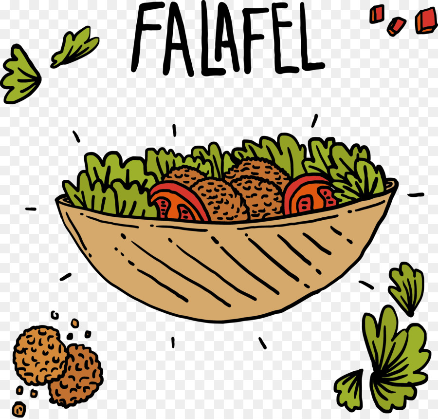 Falafel Di Cibo Vegetale Ingrediente - insalata di verdure