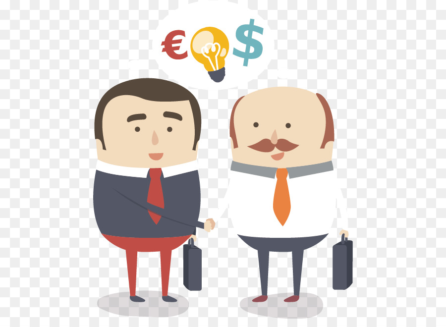 Unternehmer Investitionen Investor - Vector cartoon business Mann Abbildung