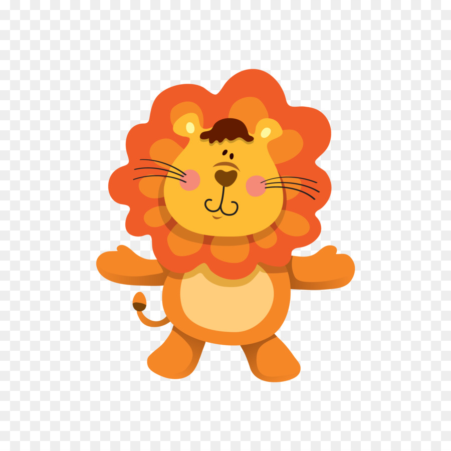 Cartoon Animal Baby Zeichnung - Lion Kreative Fotos