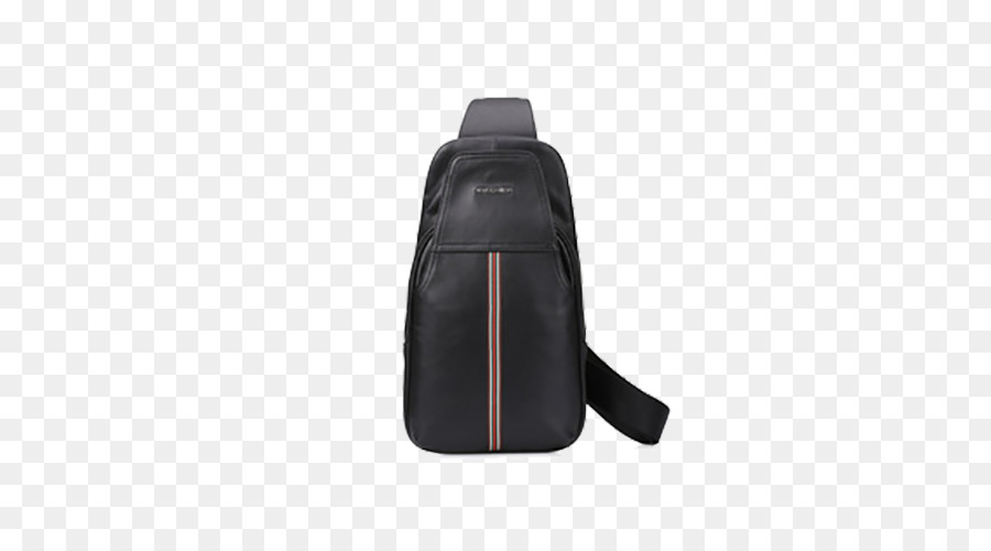 Messenger-Tasche aus Leder Marke - Schwarz Rucksack