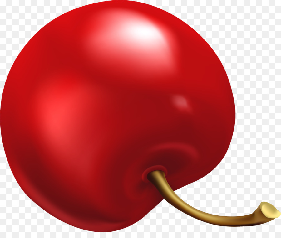 Ciliegia, pittura ad Acquerello - Semplice rosso ciliegia