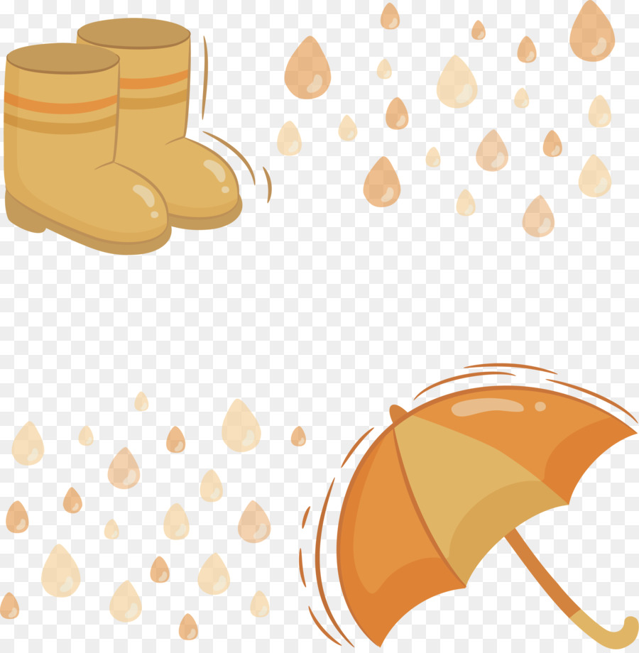 Pioggia di Clip art - Ombrello sotto la pioggia d'autunno