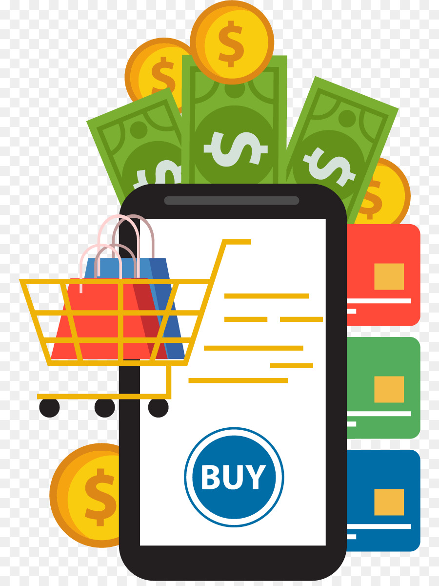 Online-shopping-Supermarkt - Handy im Supermarkt Einkaufen Verbrauch