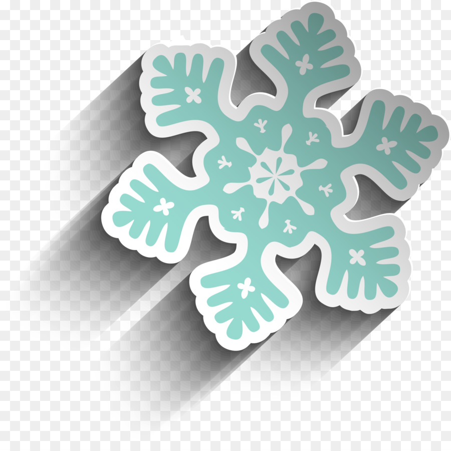 Fiocco Di Neve, Illustrazione - Ombra verde fiocco di neve