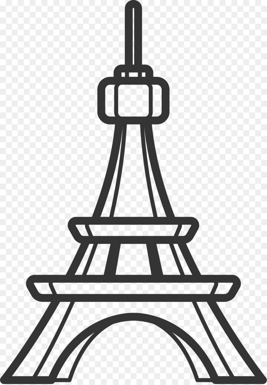 Eiffel Tower Silhouette - Silhouette Linien