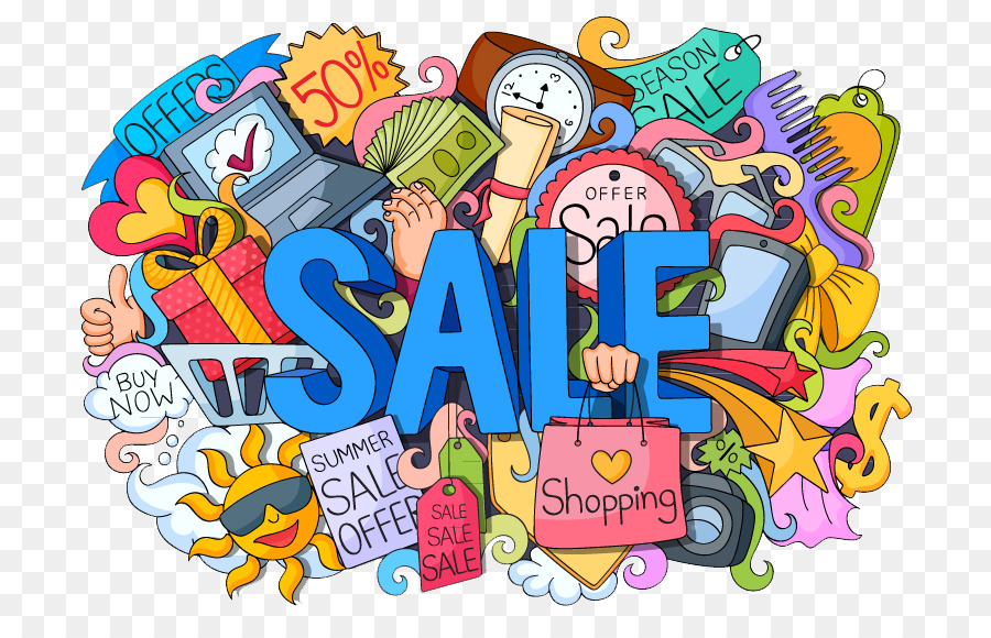 Sales-Shopping-Illustration - bigsale Rabatt-shopping-Karneval
