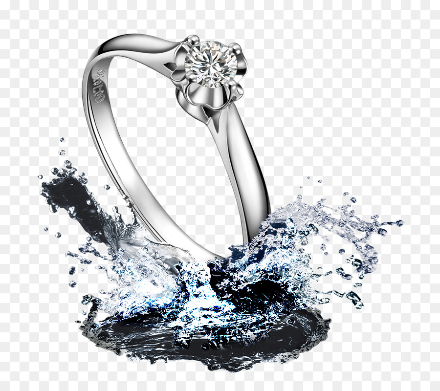 Nhẫn cưới đồ trang Sức kim Cương - Giọt trên chiếc nhẫn