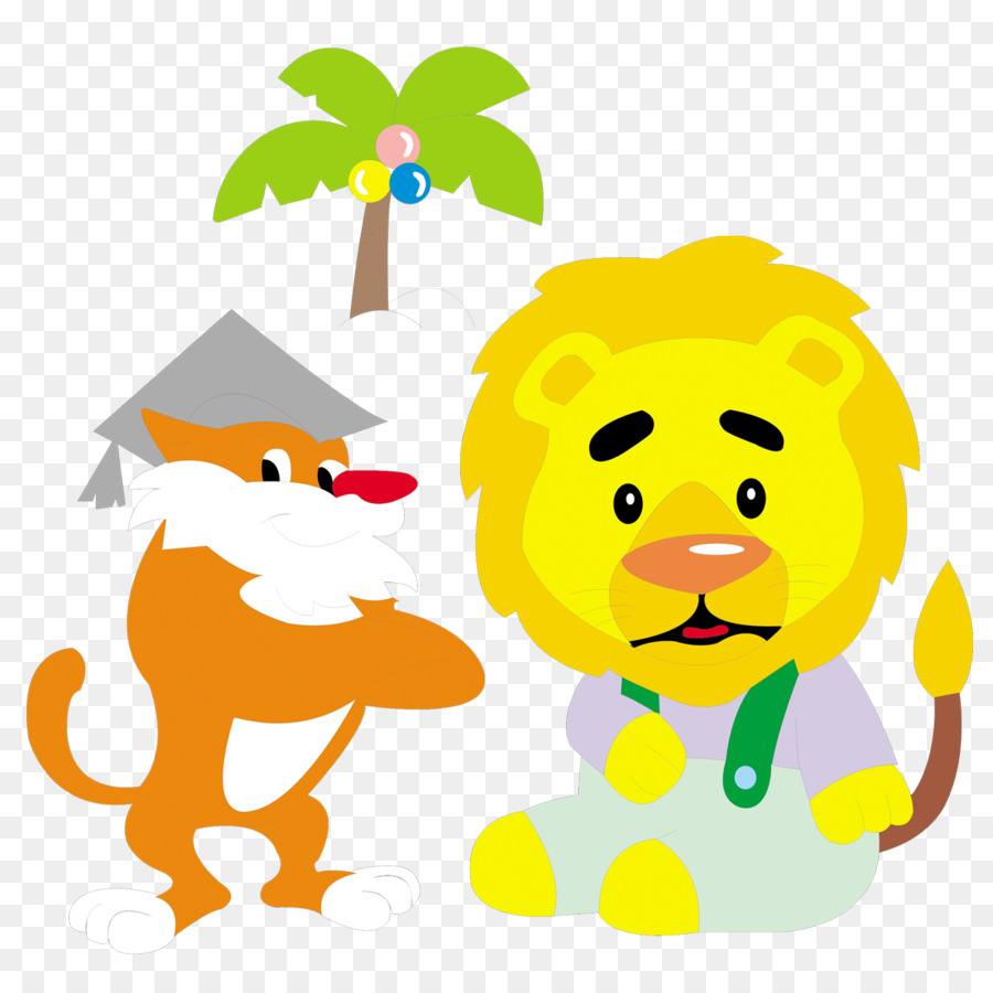 Leone Cartone Animato Giallo - cartone animato leone