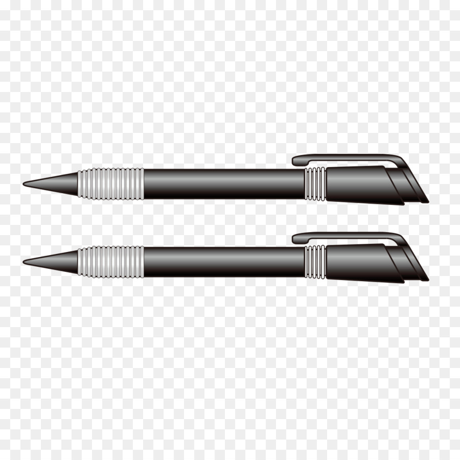 Penna a sfera portamine - matita nera grafica in stile