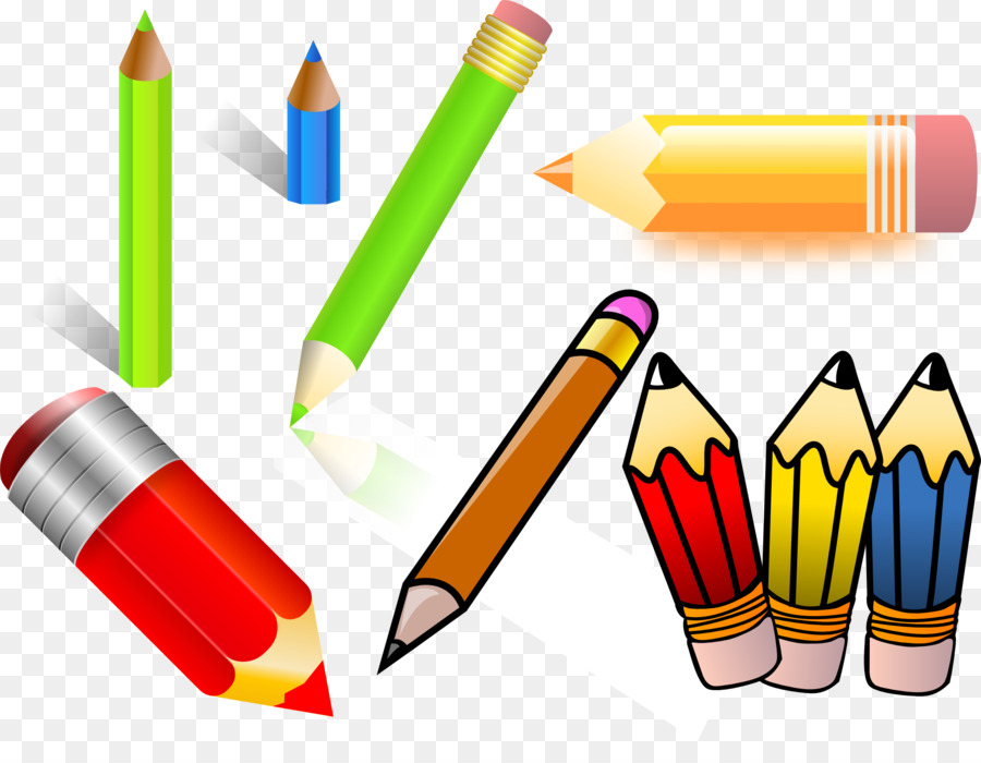 Crayon Matita Disegno Clip art - Decorativo colorato a matita