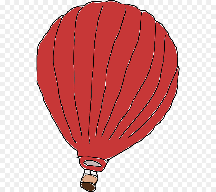 Hot-air-balloon-Ballon-Pinguin Red-clipart - Rot cartoon-hot air balloon