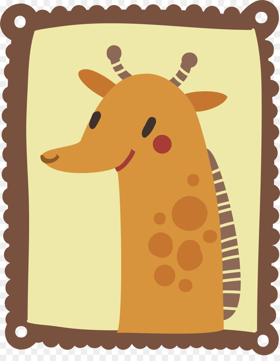Giraffe-Karikatur Zeichnung, Illustration - Cartoon-giraffe-Vektor