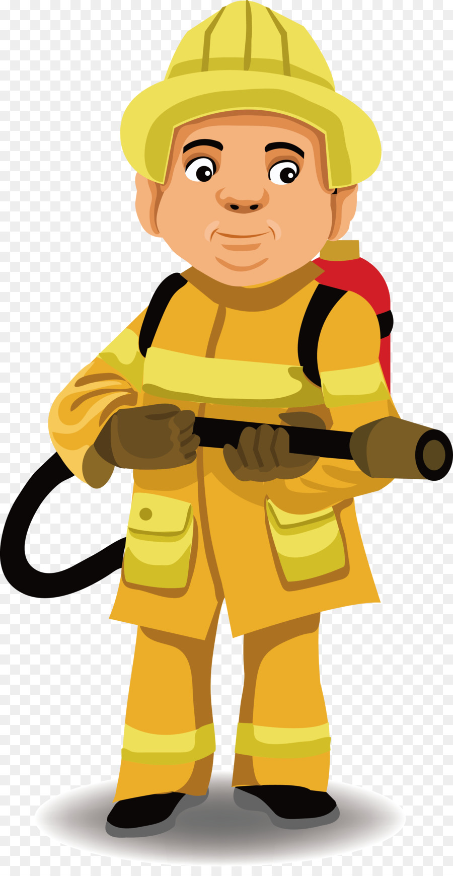 Polizist, Feuerwehrmann Feuerwehr-Illustration - Vektor-Feuerwehr