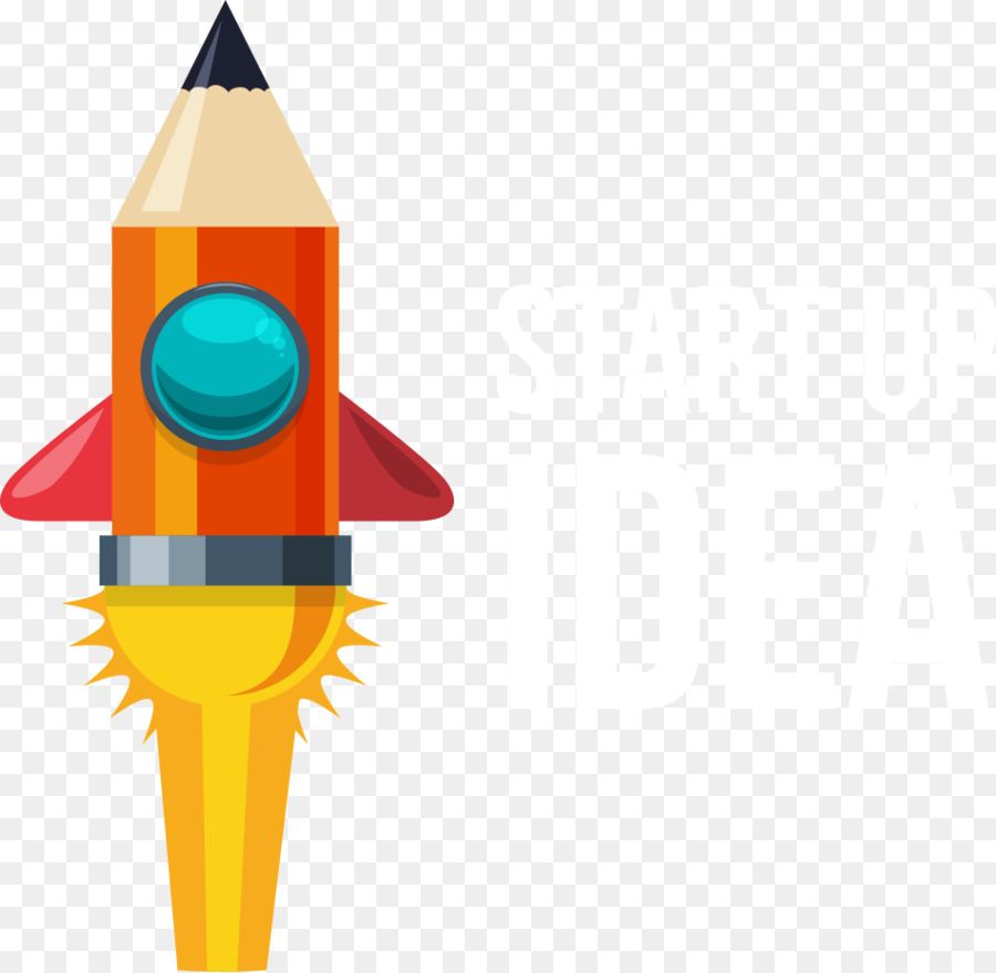 Bleistift-Rakete Illustration - Vektor-Bleistift-Rakete