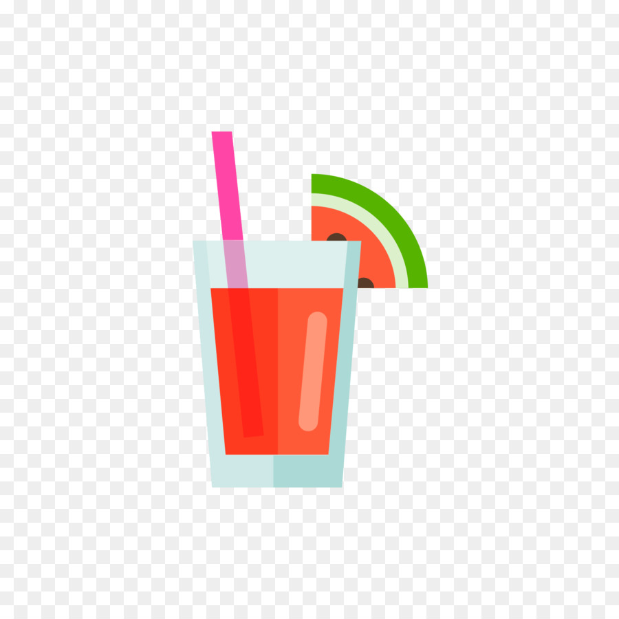 Orange juice Cocktail Smoothie mit Wassermelone - Rote Wassermelonen-drink