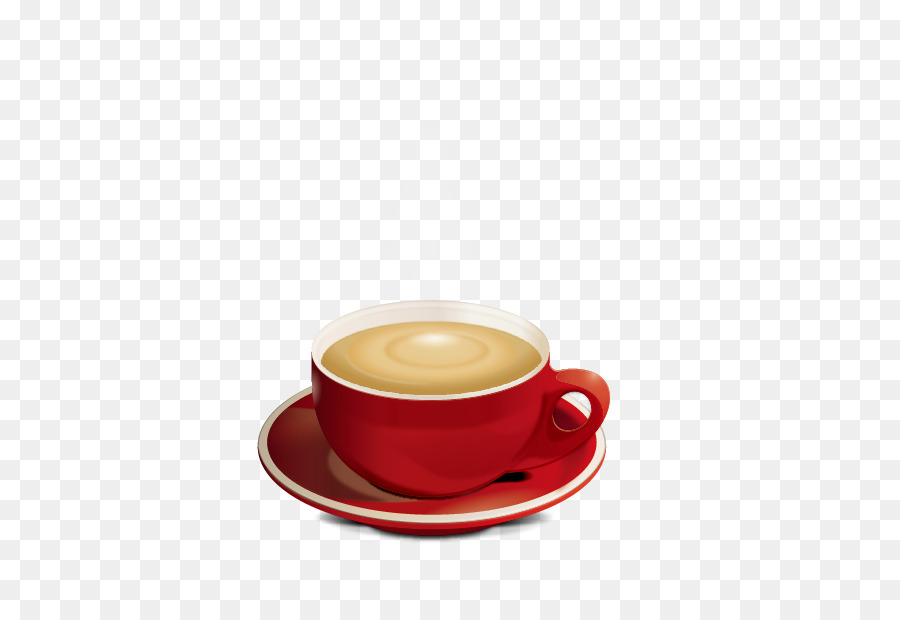 Kaffee Latte, Espresso, Cafe - Vektor-Kaffee-Tasse