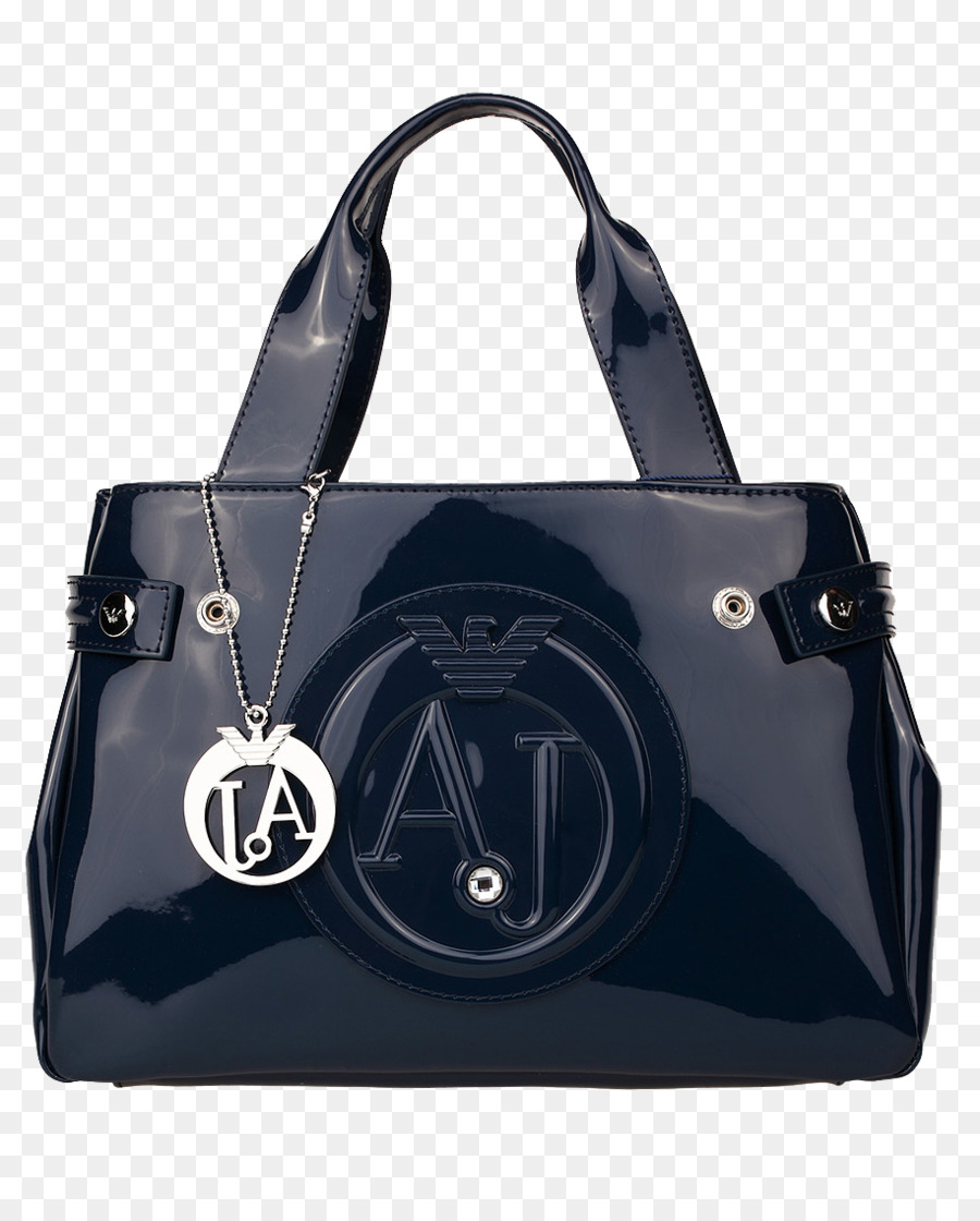 Armani-Tote bag Designer-Handtasche - giorgio armani schwarz-patent-Leder-Tasche