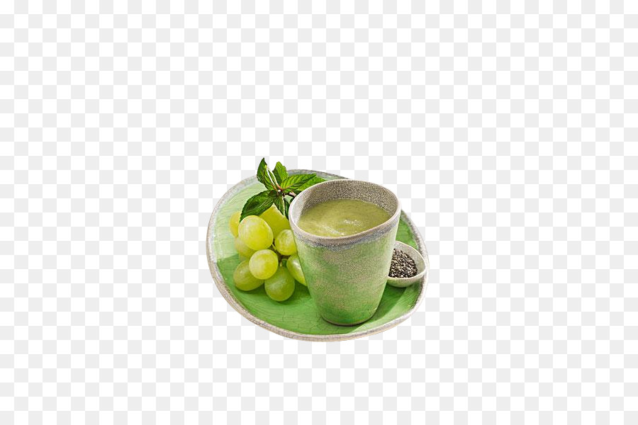Grüner Tee-Smoothie-Obst Traube - Grüner Tee Blätter